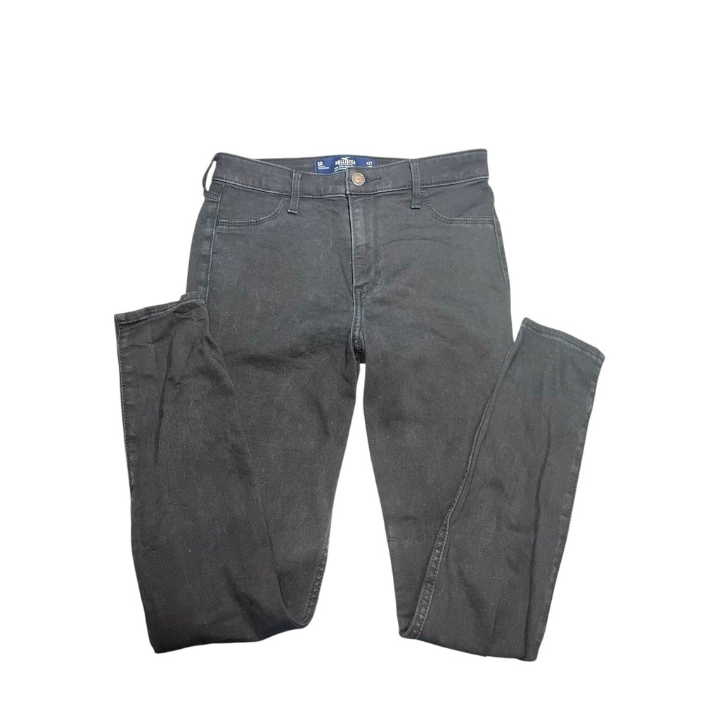 Hollister Women's Curvy Ultra High Rise Jean Leggings Black W 27‎ L 28 5R